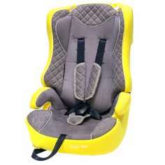 Автокресло группа 1/2/3 (9-36 кг) Мишутка LB513 RF (без вкладыша) Люкс, yellow/black dot