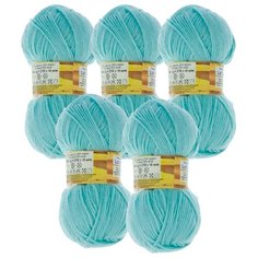 Пряжа Adelia Lucas, 70 % шерсть, 30 % акрил, 100 г, 218 м, 5 шт., №19 мята