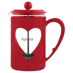 Френч-пресс Alpenkok (0,8 л) красный