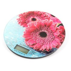 Кухонные весы LUMME LU-1341 розовая гербера