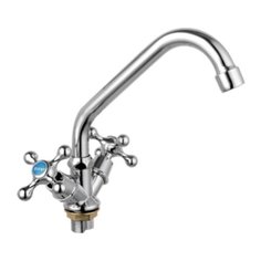 Смеситель для кухни (мойки) Edeny Е3513 двухрычажный хром