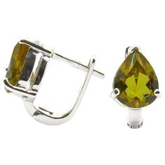 Silver WINGS Серьги с султанитами из серебра 220034-32-197