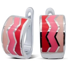 Silver WINGS Серьги с эмалью из серебра 22set10183mix1-113