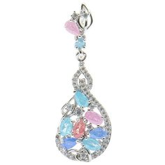 Silver WINGS Подвеска с кварцами из серебра 23set8363-113