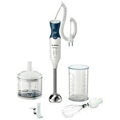 Погружной блендер Bosch MSM 67 SPORT, белый/синий