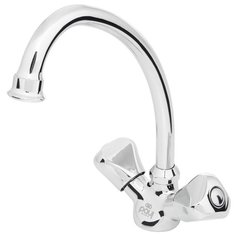 Смеситель для кухни (мойки) Paulmark Dresden Dr221003 Cr двухрычажный хром
