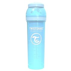 Twistshake Бутылочка антиколиковая Pastel, 330 мл с 4 мес., синий