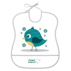 Canpol Babies Нагрудник Soft Plastic bib, 1 шт., расцветка: птичка