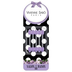 Набор аппликаторов Vivienne Sabo для теней Eyeshadow Applicators Set, 5 шт. белый/сиреневый