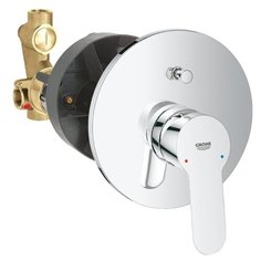 Смеситель для ванны с душем Grohe BauEdge 29079000 + 32963 однорычажный встраиваемый хром