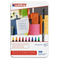 Edding Фломастеры 1 мм, 10 шт. (1200) разноцветные