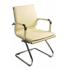 Стул офисный Бюрократ CH-993-LOW-V металл/искусственная кожа слоновая кость