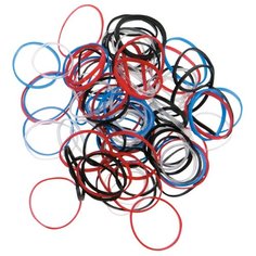 Резинка DEWAL mini RES031 100 шт. красный/синий/черный