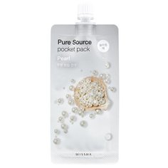 Missha Pure Source Pocket Pack Pearl ночная маска с экстрактом жемчуга, 10 мл