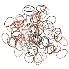 Резинка DEWAL mini RES034/RES036/RES037 100 шт. белый/коричневый/черный