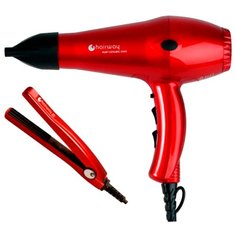 Набор (фен + щипцы) Hairway 03085 red