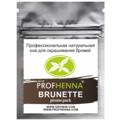 Profhenna Набор хны для бровей Promo Pack 5 оттенков + Ложечка для дозировки мини (+ Хна для ресниц в подарок) brunettе