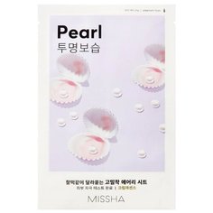 Missha Airy Fit Sheet Mask Pearl тканевая маска для сияния кожи с экстрактом жемчуга, 19 г