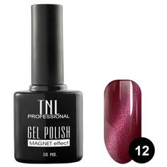 Гель-лак TNL Professional Magnet effect, 10 мл, оттенок 12 бордовый