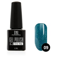 Гель-лак 3 в 1 TNL Professional 3 в 1, 6 мл, оттенок №09 - изумрудный город
