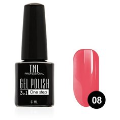 Гель-лак 3 в 1 TNL Professional 3 в 1, 6 мл, оттенок №08 - красная карамель