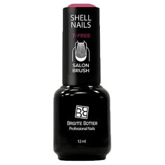 Гель-лак Brigitte Bottier Shell Nails, 12 мл, оттенок Малиновый с мелкими/крупными блестками
