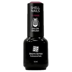 Гель-лак Brigitte Bottier Shell Nails, 12 мл, оттенок Светло-бордовый с мелкими блестками