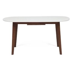 Стол TetChair Боско, раскладной, ДхШ: 120 х 80 см, длина в разложенном виде: 150 см, белый/коричневый