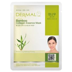 DERMAL тканевая маска Bamboo Collagen Essence Mask с коллагеном и экстрактом бамбука, 23 г