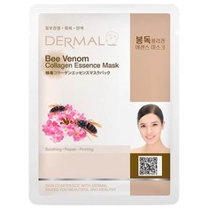 DERMAL тканевая маска с коллагеном и пчелиным ядом, 23 г