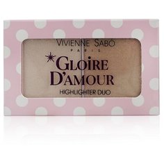 Vivienne Sabo Палетка хайлайтеров Gloire damour 01, светло-розовый