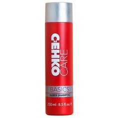 C:EHKO шампунь Basics Care Silber Серебристый для нейтрализации желтого оттенка у обесцвеченных и осветленных волос 250 мл