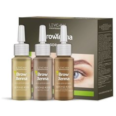BrowXenna Набор хны для бровей во флаконе 3 шт. блонд