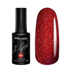 Гель-лак InGarden X-Gel, 8 мл, оттенок №95 блестящий бордовый