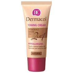 Dermacol Тональная эмульсия Toning Cream 2in1, 30 мл, оттенок: natural