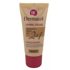 Dermacol Тональная эмульсия Toning Cream 2in1, 30 мл, оттенок: desert