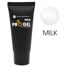 Гель Nano Professional Progel полиакриловый для моделирования, 30 мл milk