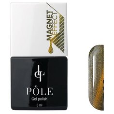 Гель-лак Pole Кошачий глаз, 8 мл, оттенок мерцающая умбра