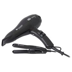 Набор (фен + щипцы) Hairway 03086 black