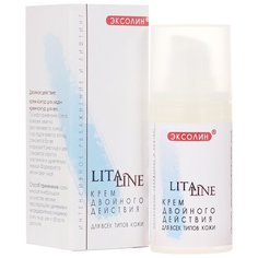 Litaline Крем Двойного действия для лица и век, шеи, декольте для всех типов кожи, 15 мл