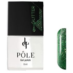 Гель-лак Pole Glitter effect, 8 мл, оттенок мерцающий лес