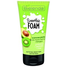 Bielenda нормализующая кремовая пенка Пребиотик + Авокадо + Киви Smoothie Wash, 135 мл