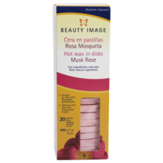 Beauty Image Горячий воск пленочный Мускатная роза в дисках 400 г