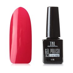 Гель-лак 3 в 1 TNL Professional 3 в 1, 6 мл, оттенок №59 - Кадмиевый красный