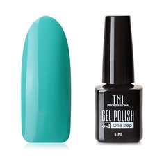 Гель-лак 3 в 1 TNL Professional 3 в 1, 6 мл, оттенок №86 - Бирюзово-синий