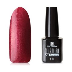 Гель-лак 3 в 1 TNL Professional 3 в 1, 6 мл, оттенок №91 - Вишневый пирог