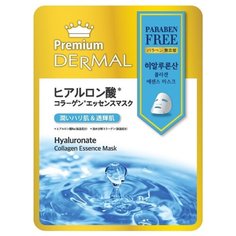DERMAL Premium тканевая маска с коллагеном и гиалуроновой кислотой, 25 г