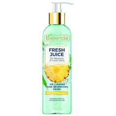 Bielenda осветляющий мицеллярный гель для умывания лица Aнaнaс Fresh Juice, 190 мл