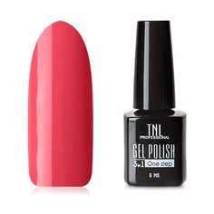 Гель-лак 3 в 1 TNL Professional 3 в 1, 6 мл, оттенок №74 - Красный мак