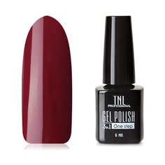 Гель-лак 3 в 1 TNL Professional 3 в 1, 6 мл, оттенок №68 - Карминовый красный